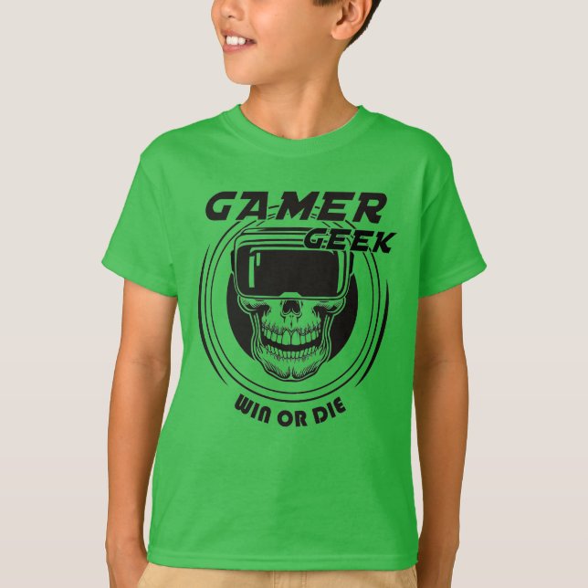 Gamer Geek T-Shirt (Framsida)