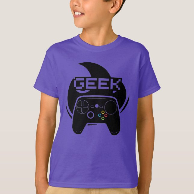 Gamer Geek T-Shirt (Framsida)
