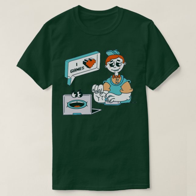 Gamer geek t shirt (Design framsida)