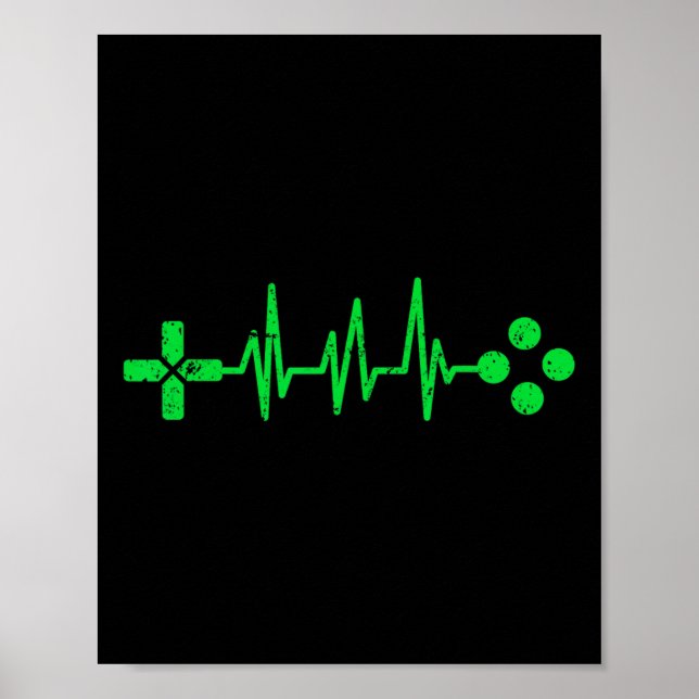Gamer Geeks Heartbeat Gaming  Poster (Framsidan)