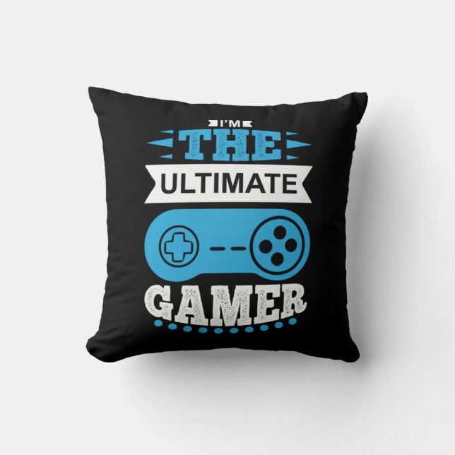 Gamer Gift, jag är den ultimata spelaren Kudde (Framsida)