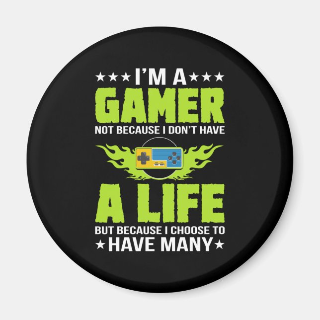Gamer Gift jag är Gamer Magnet (Framsidan)