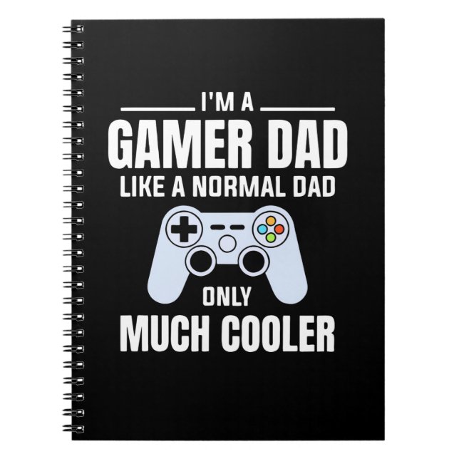 Gamer Gift | Jag är Gamer Pappa Anteckningsbok (Framsidan)