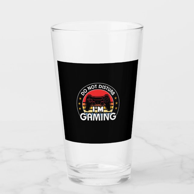 Gamer Gift | Jag spelar inte stör Glaskopp (Framsida)