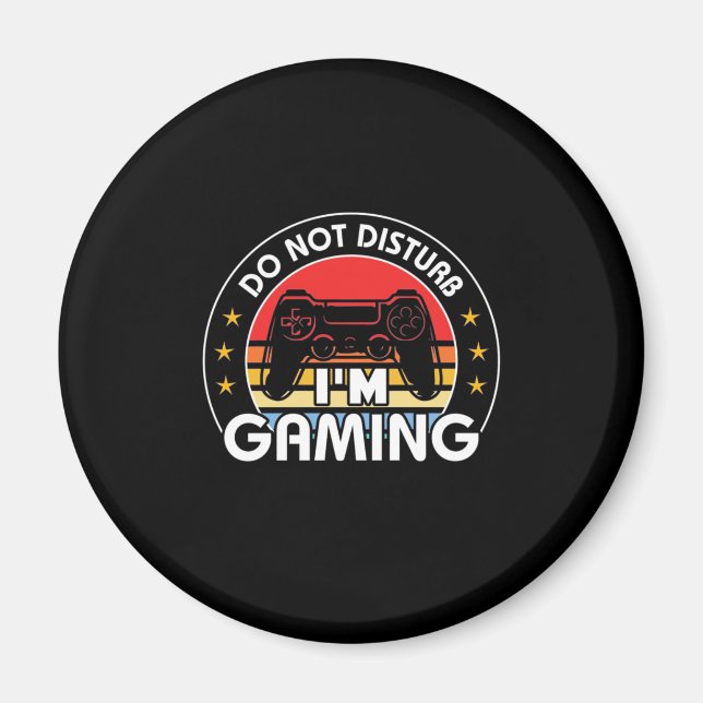 Gamer Gift | Jag spelar inte stör Magnet (Framsidan)