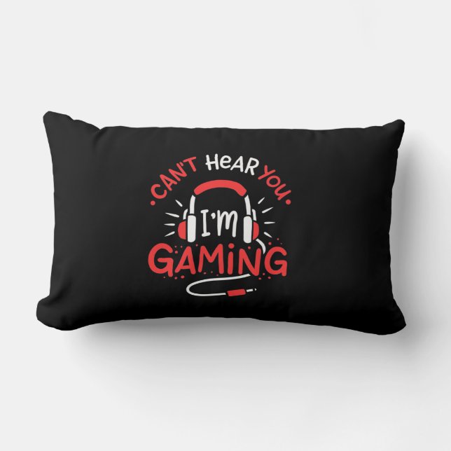 Gamer Gift | Kan inte vara här.. Lumbarkudde (Framsida)