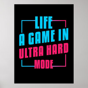 Gamer Gift Spela in i ultratunn hårddisk Poster