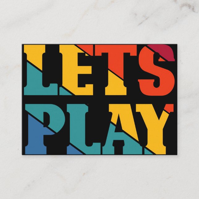 Gamer Gift | Spelar upp roligt Visitkort (Framsida)