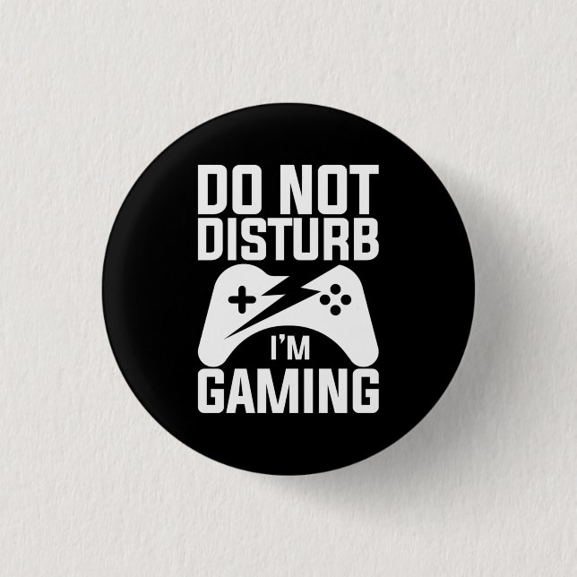 Gamer Gift | stör inte mitt spel Knapp (Framsida)