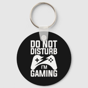 Gamer Gift stör inte mitt spel Nyckelring