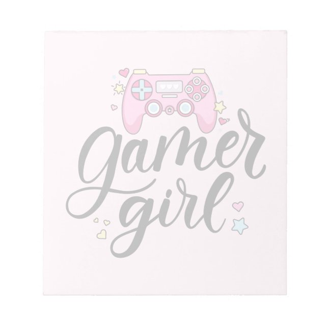 Gamer Girl Anteckningsblock (Framsida)