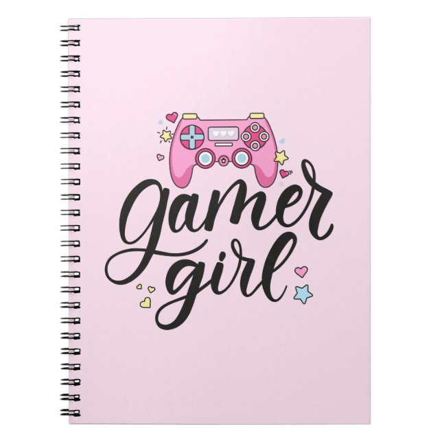 Gamer Girl Anteckningsbok (Framsidan)