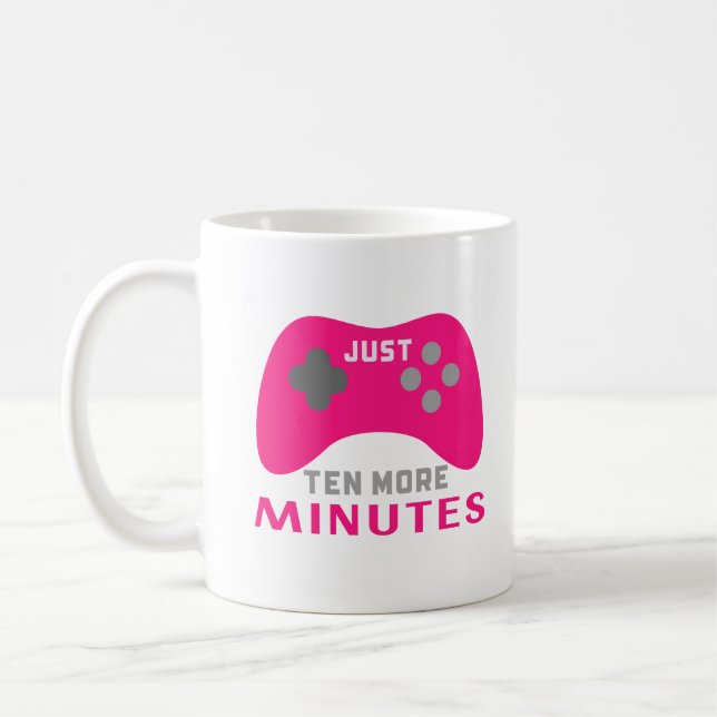 Gamer Girl - bara tio minuter till Kaffemugg (Vänster)