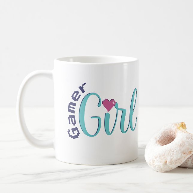 Gamer Girl Coffee Mug - Cute Gaming Gift Kaffemugg (Med munk)