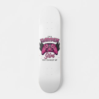 Gamer Girl-design Mini Skateboard Bräda 18,5 Cm