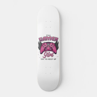 Gamer Girl-design Mini Skateboard Bräda 18,5 Cm