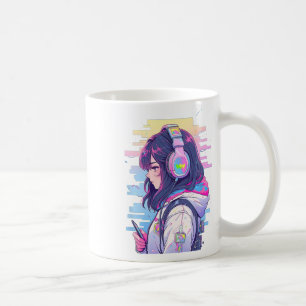 Gamer Girl Funny Pastel Japan Anime Streamer Japan Kaffemugg