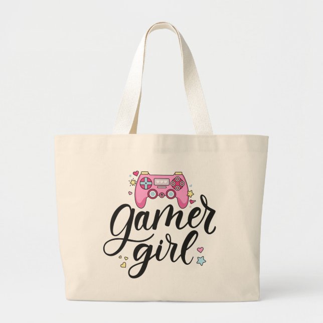 Gamer Girl Jumbo Tygkasse (Framsidan)