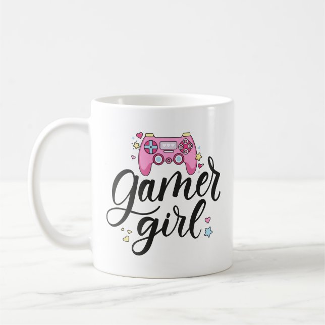 Gamer Girl Kaffemugg (Vänster)