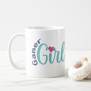 Gamer Girl Kaffemugg - Söt Spelpresent
