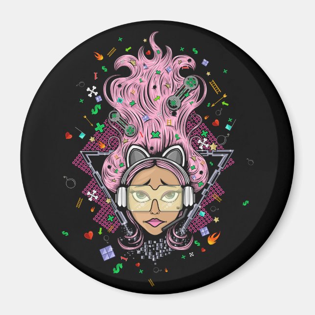 Gamer Girl Magnet (Framsidan)
