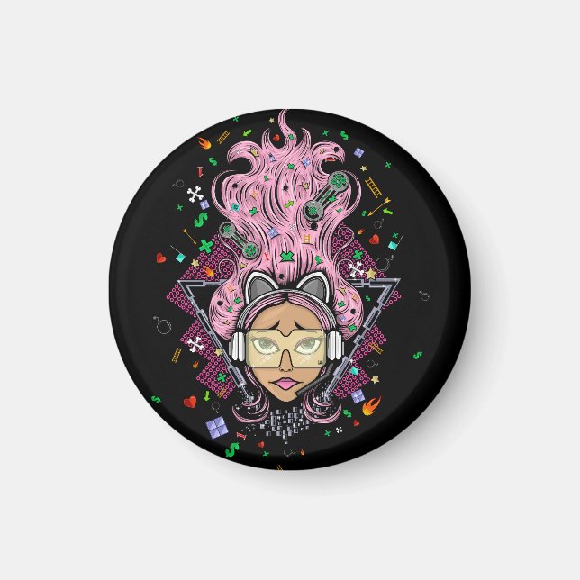 Gamer Girl Magnet (Framsidan)