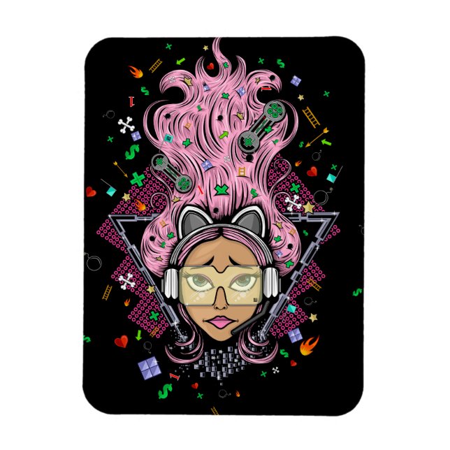 Gamer Girl Magnet (Vertikal)