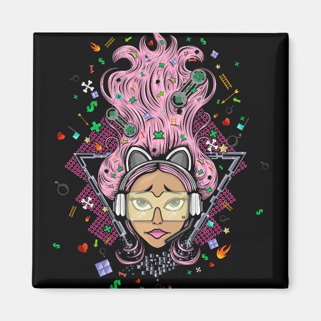 Gamer Girl Magnet (Framsidan)