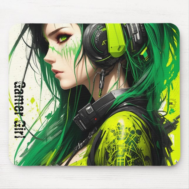 Gamer Girl Mousepad Musmatta (Framsidan)