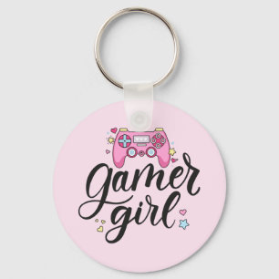 Gamer Girl Nyckelring