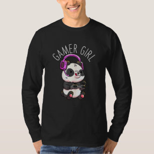 Gamer Girl Panda Gaming Pandas Video Game Women Gi T Shirt