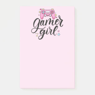 Gamer Girl Post-it Block