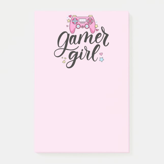 Gamer Girl Post-it Block (Framsida)