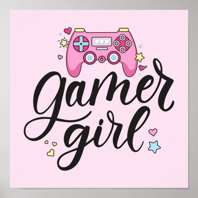 Gamer Girl Poster (Framsidan)