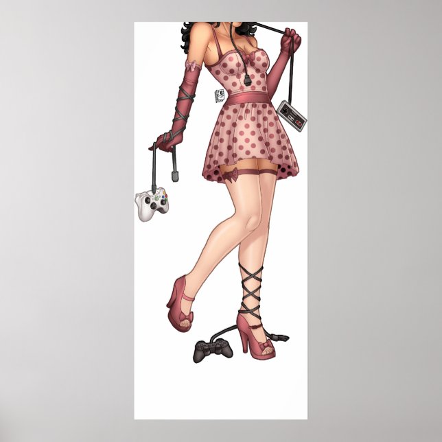 Gamer Girl Poster (Framsidan)