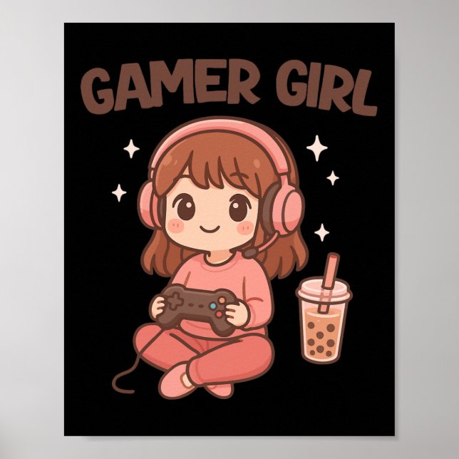 Gamer Girl Poster (Framsidan)