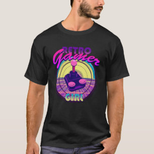 Gamer Girl Retro Classic Video Games 8 bitar 16 bi T Shirt