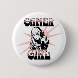Gamer Girl | Spelande Knapp