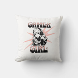 Gamer Girl | Spelande Kudde