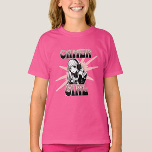 Gamer Girl Spelande T Shirt
