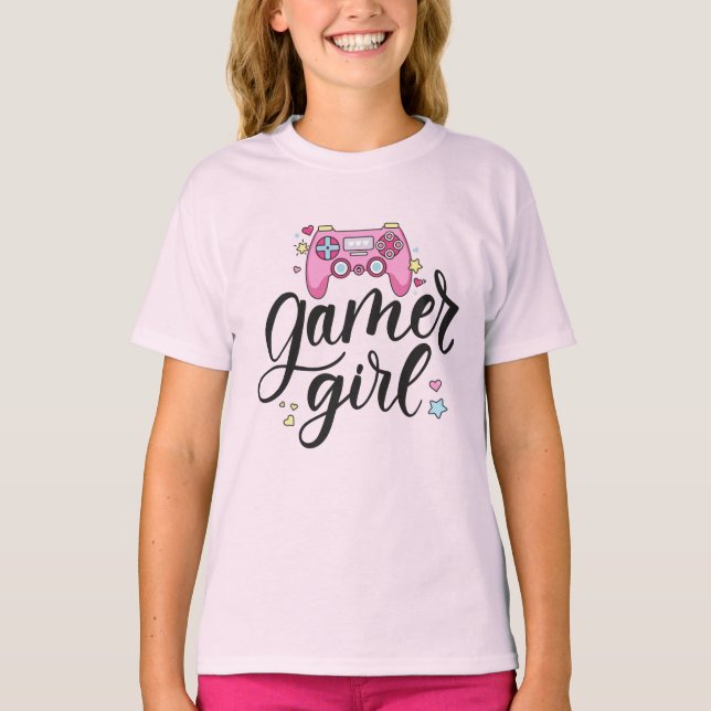 Gamer Girl T Shirt (Framsida)