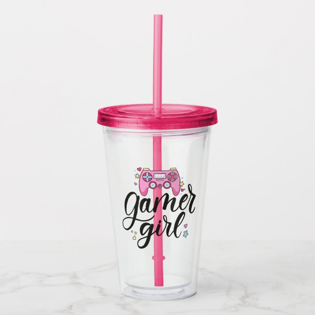 Gamer Girl Take Away Mugg (Framsida)