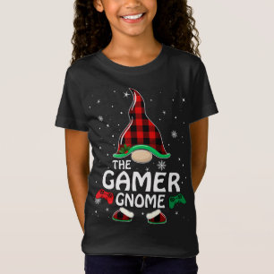 Gamer Gnome Buffalo Play Matching Family Christma T Shirt