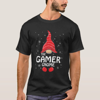 Gamer Gnome Matching Family Group jul Party T Shirt