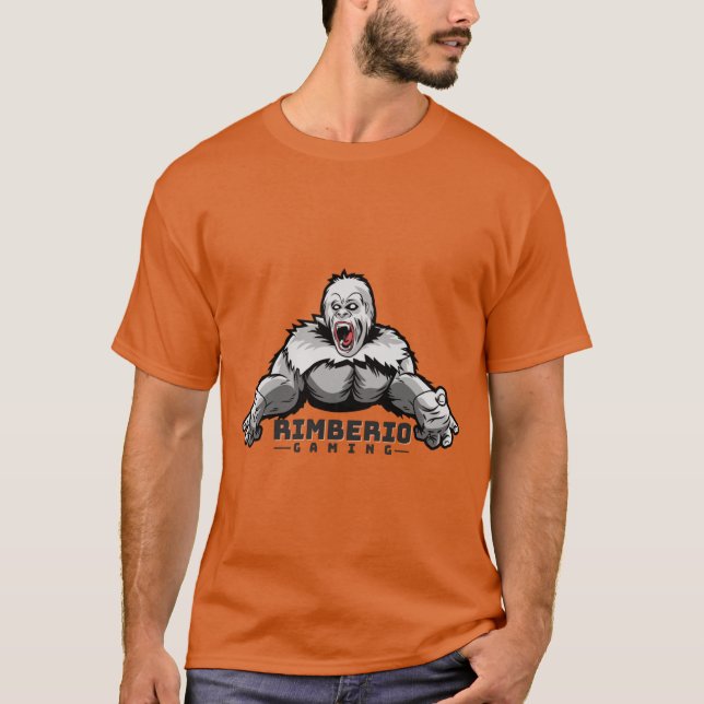 Gamer Gorilla Graphic t-shirt för män  (Framsida)