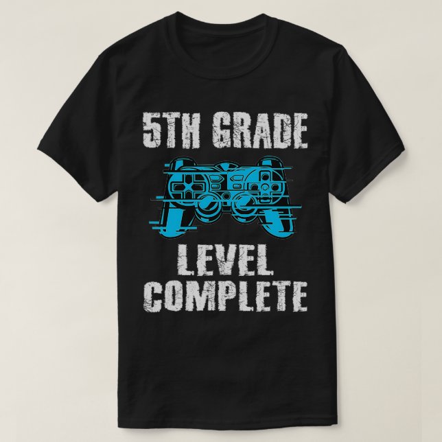 Gamer Graduation 5th Grade Level Complete Video Ga T Shirt (Design framsida)