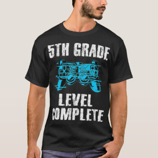 Gamer Graduation 5th Grade Level Complete Video Ga T Shirt