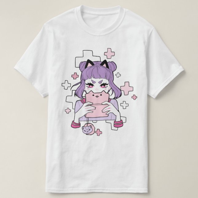 Gamer Grrl Tee Shirt (Design framsida)