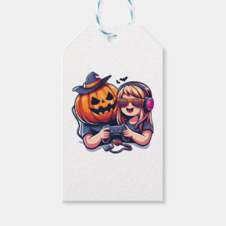 Gamer Halloween Presentetikett