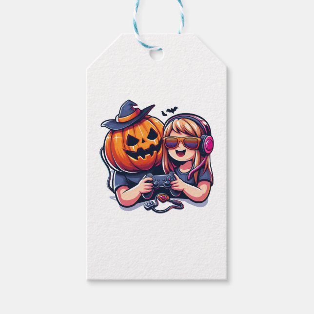Gamer Halloween Presentetikett (Framsidan)